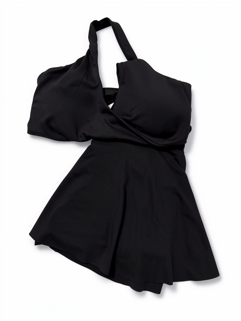 Conjunto deportivo negro enagua y top