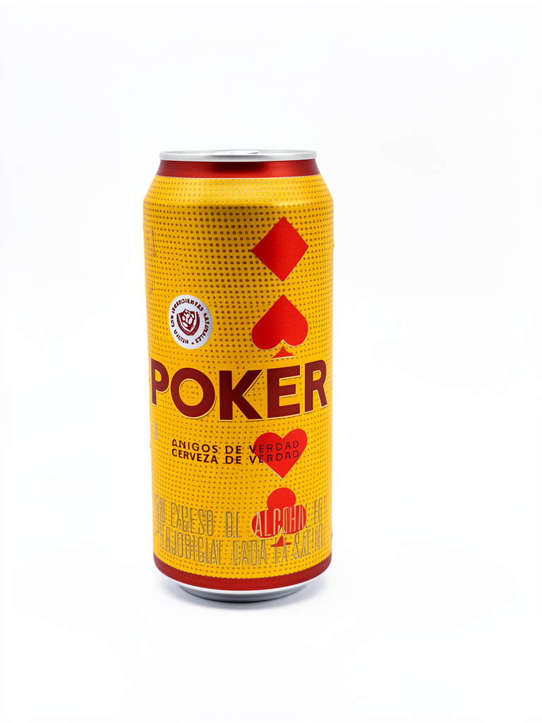 Cerveza Poker Latón x 473 ml x 24 Unds