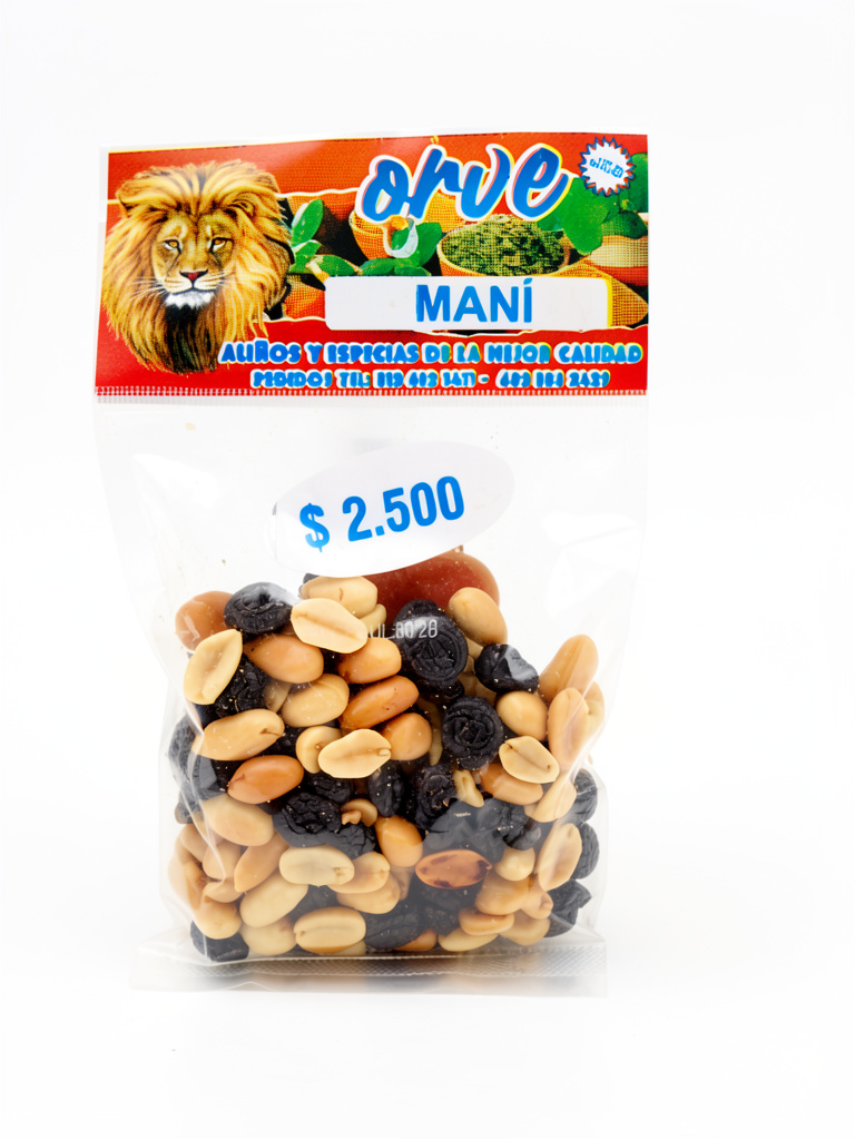 Maní con pasas grande