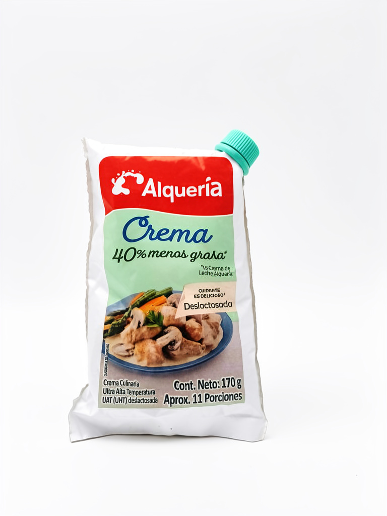 Crema de leche menos grasa x170