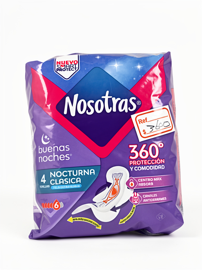 Toallas Nosotras nocturna clásicas x4und