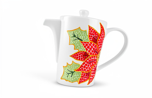 Cafetera / Tetera Flor de pascua