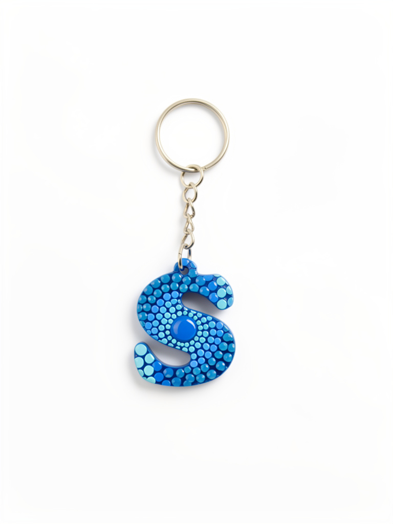 Llavero S azul