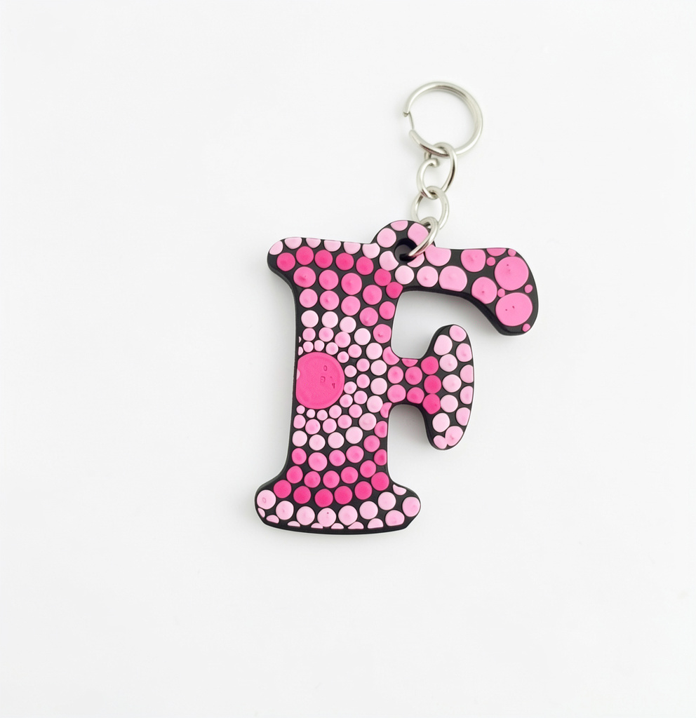 Llavero F Rosa