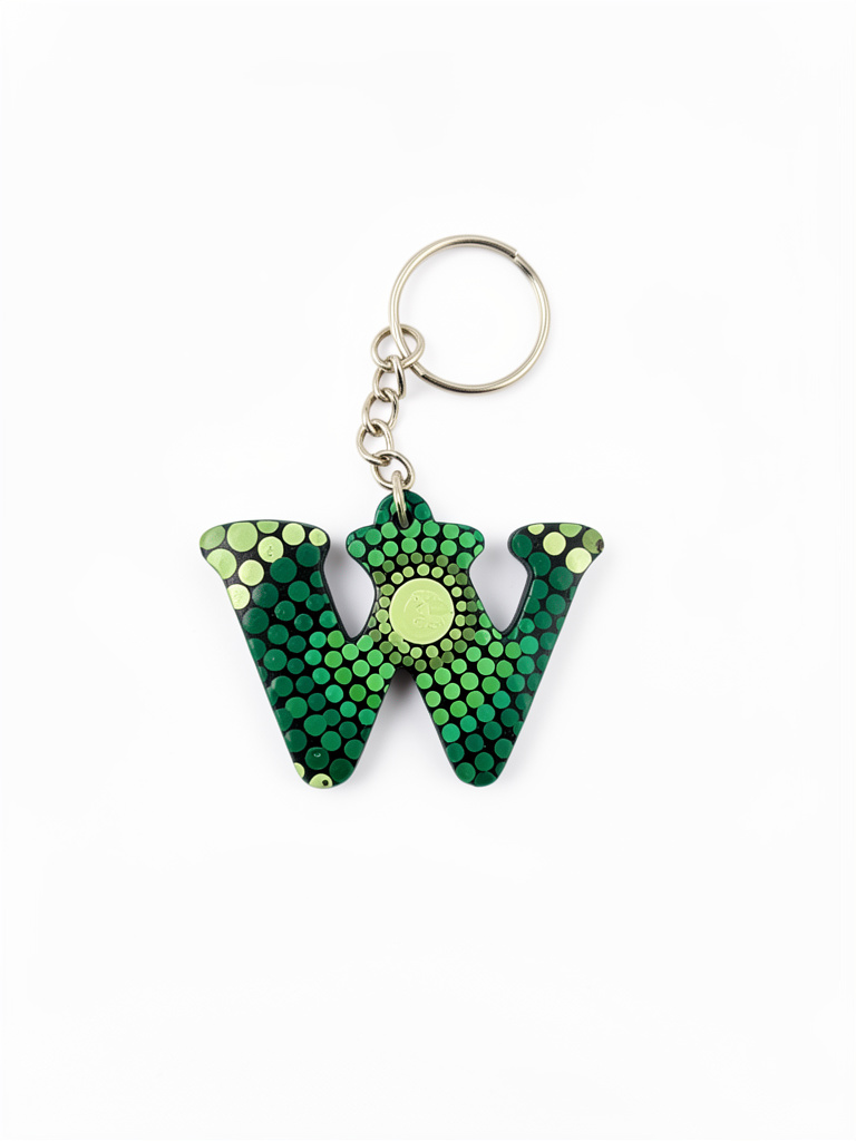 Llavero W verde