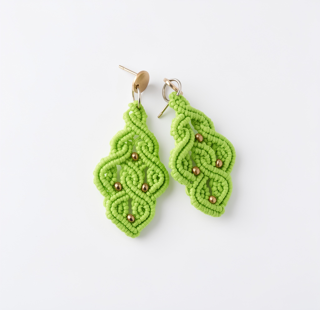 Arete Indu verde neón