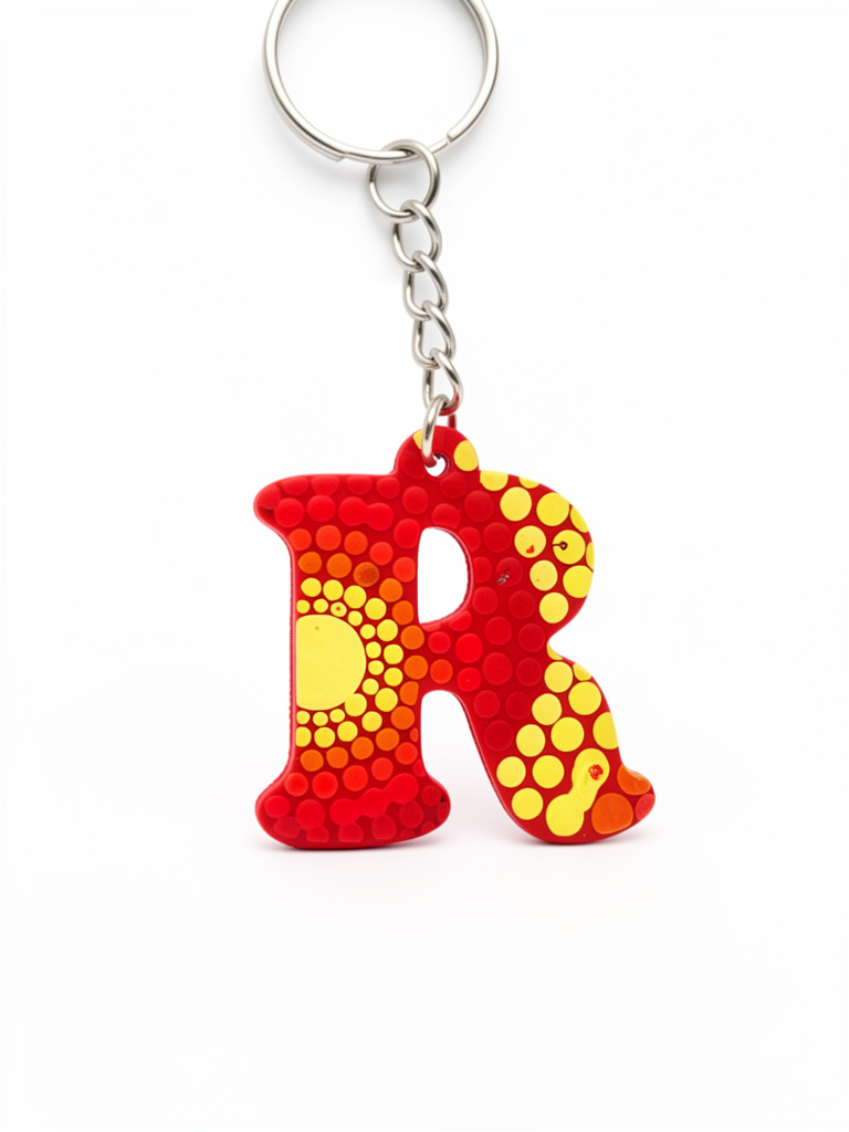Llavero R rojo