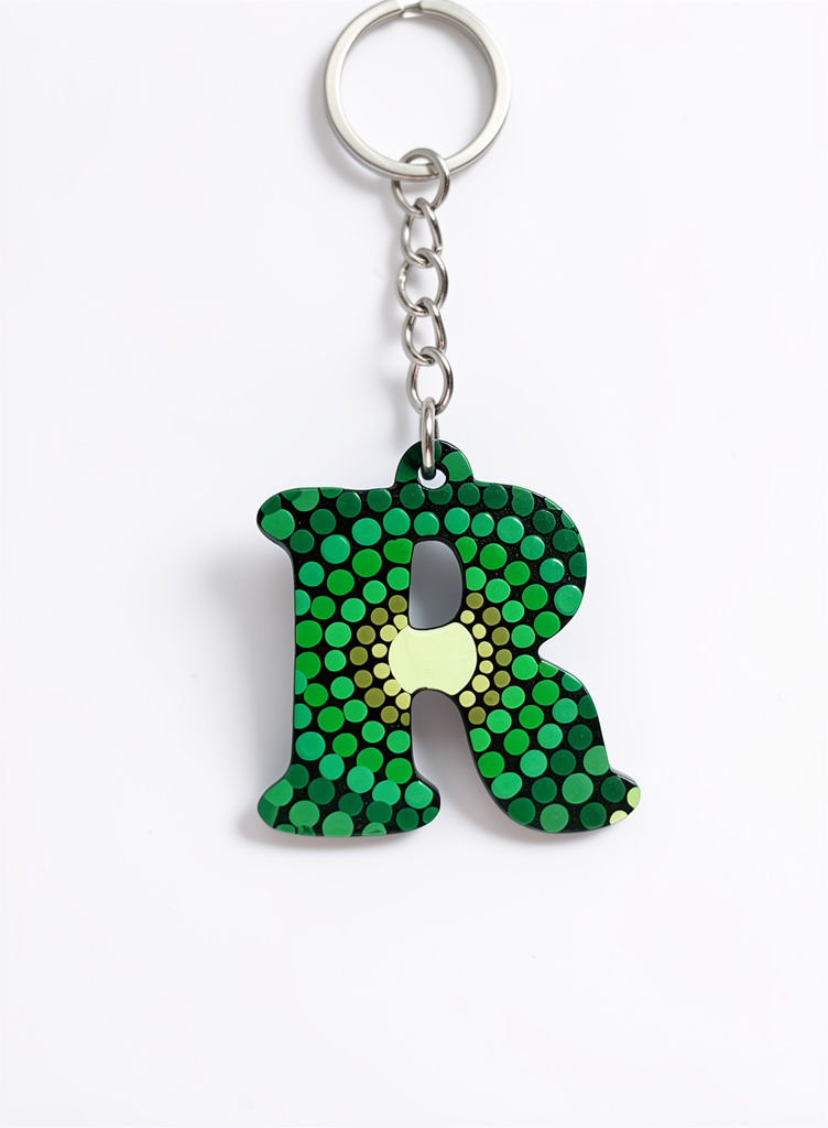 Llavero R verde