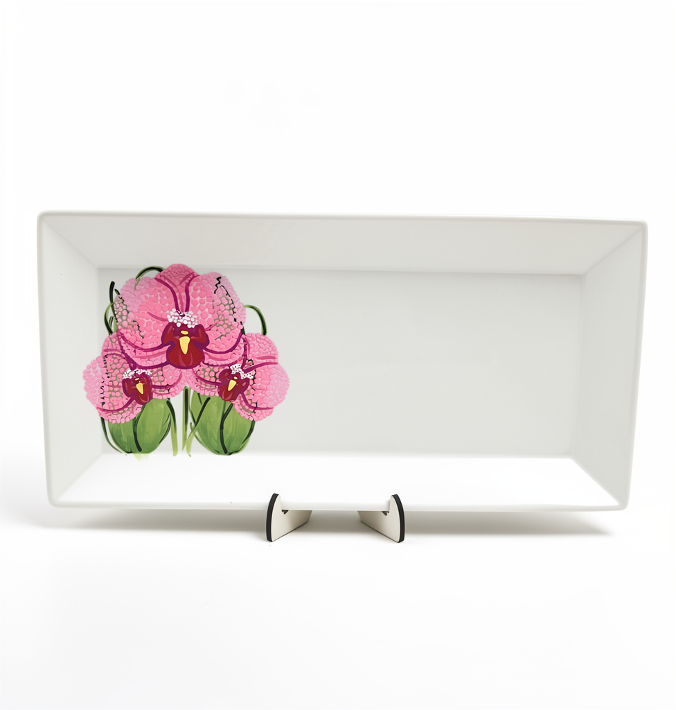 Plato de servir Flor Orquídea