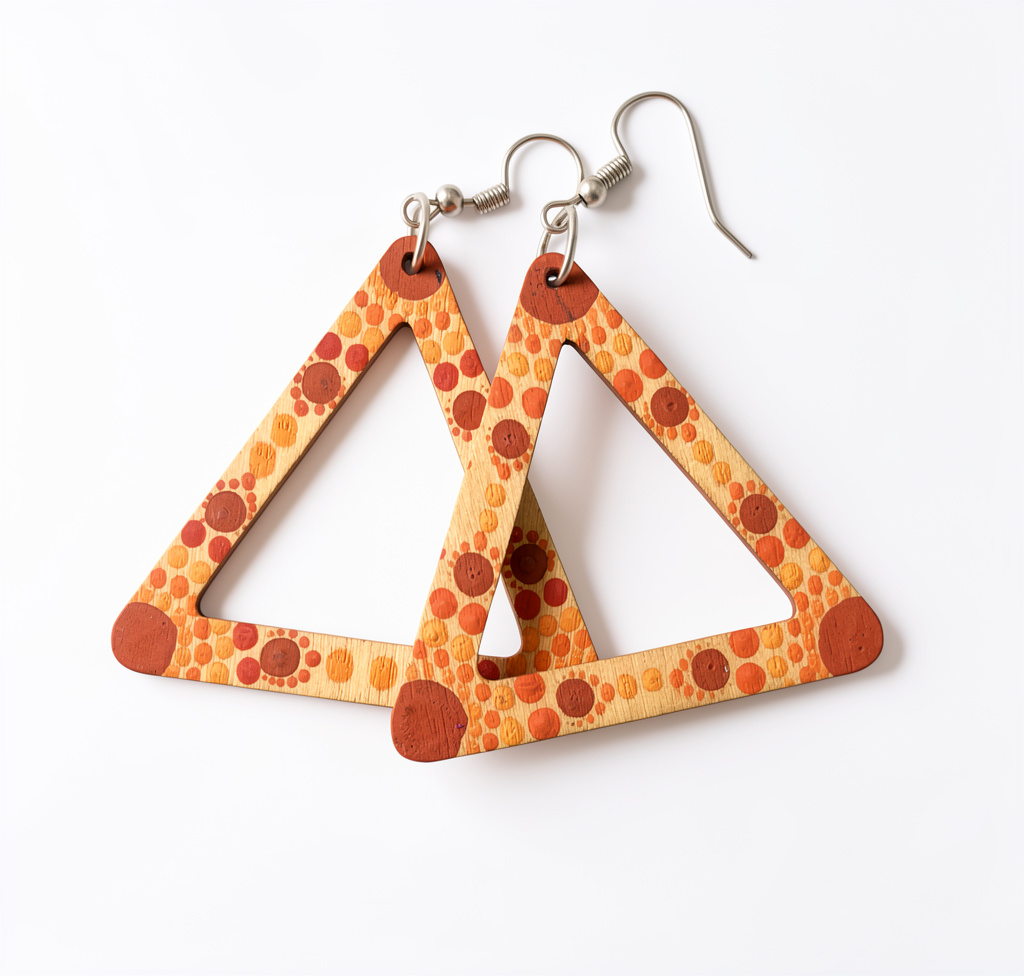 Arete triangular naranja