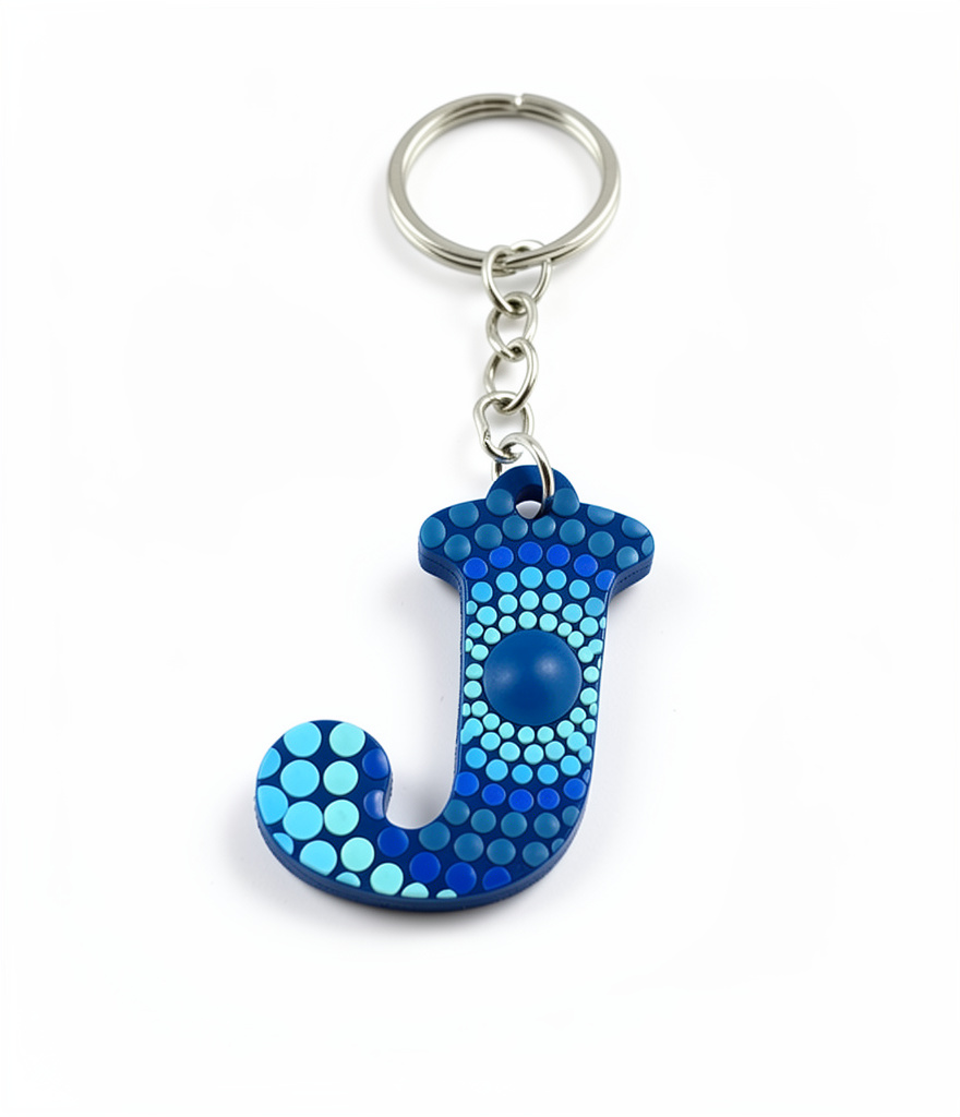 Llavero J azul