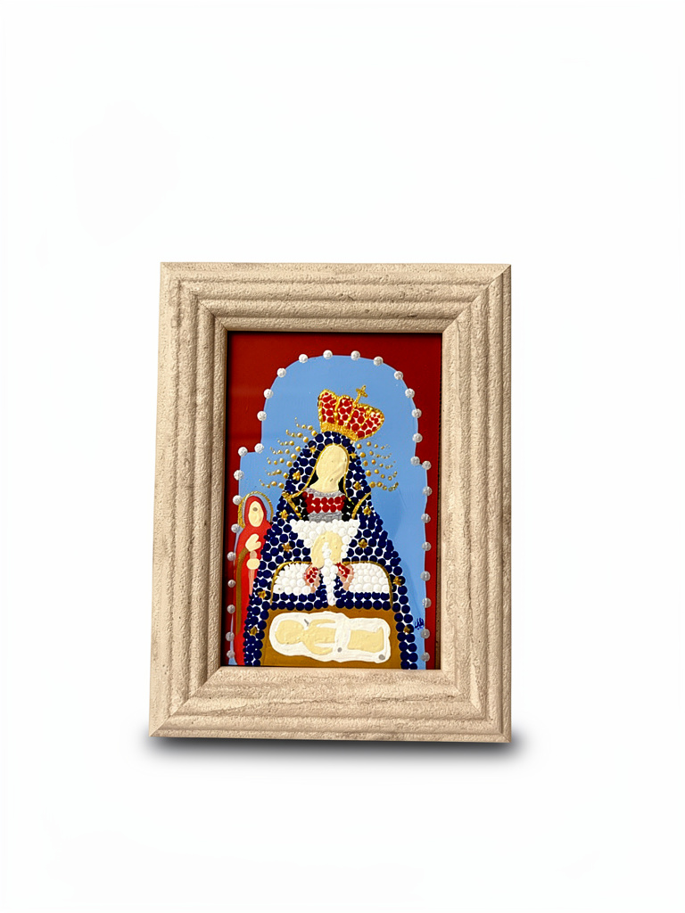 Cuadro 4x6 crema piedra