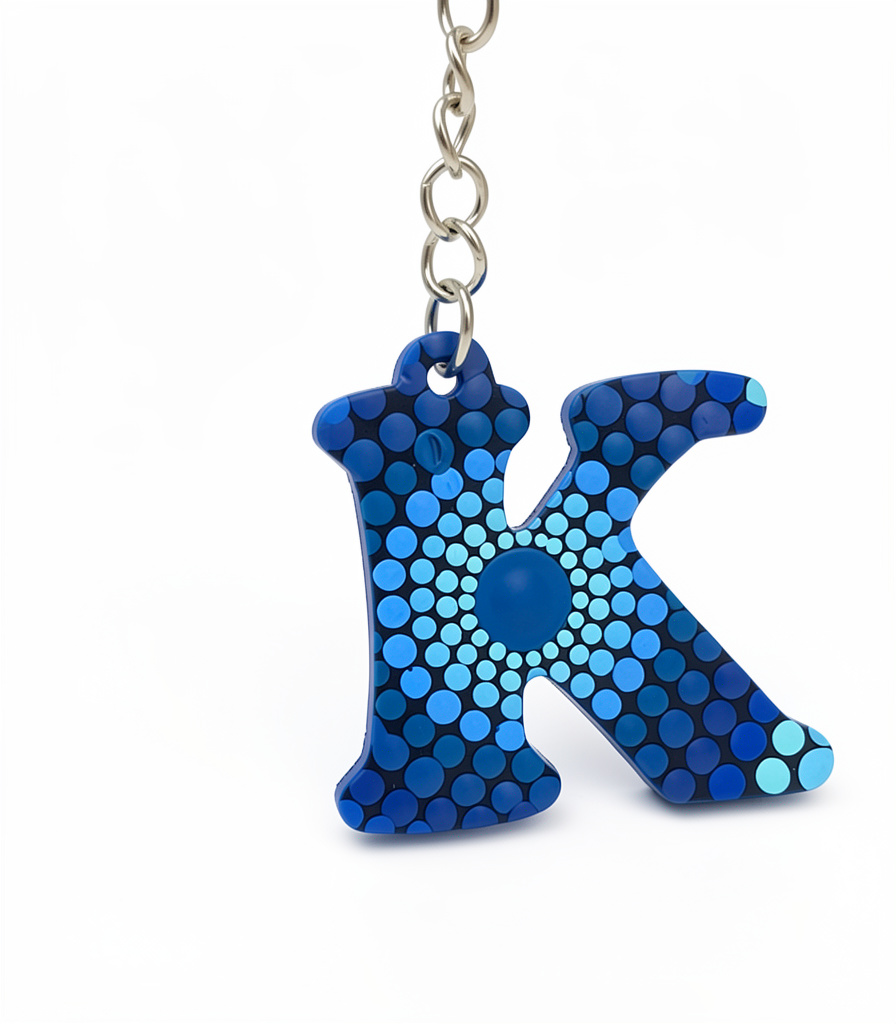Llavero K azul