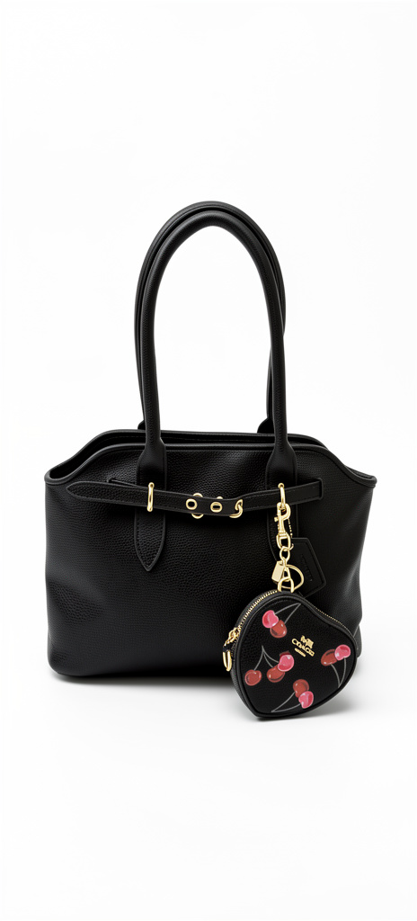 Bolsa Coach con monedero de corazón