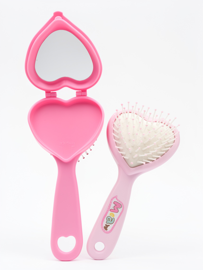 Cepillo corazón rosado