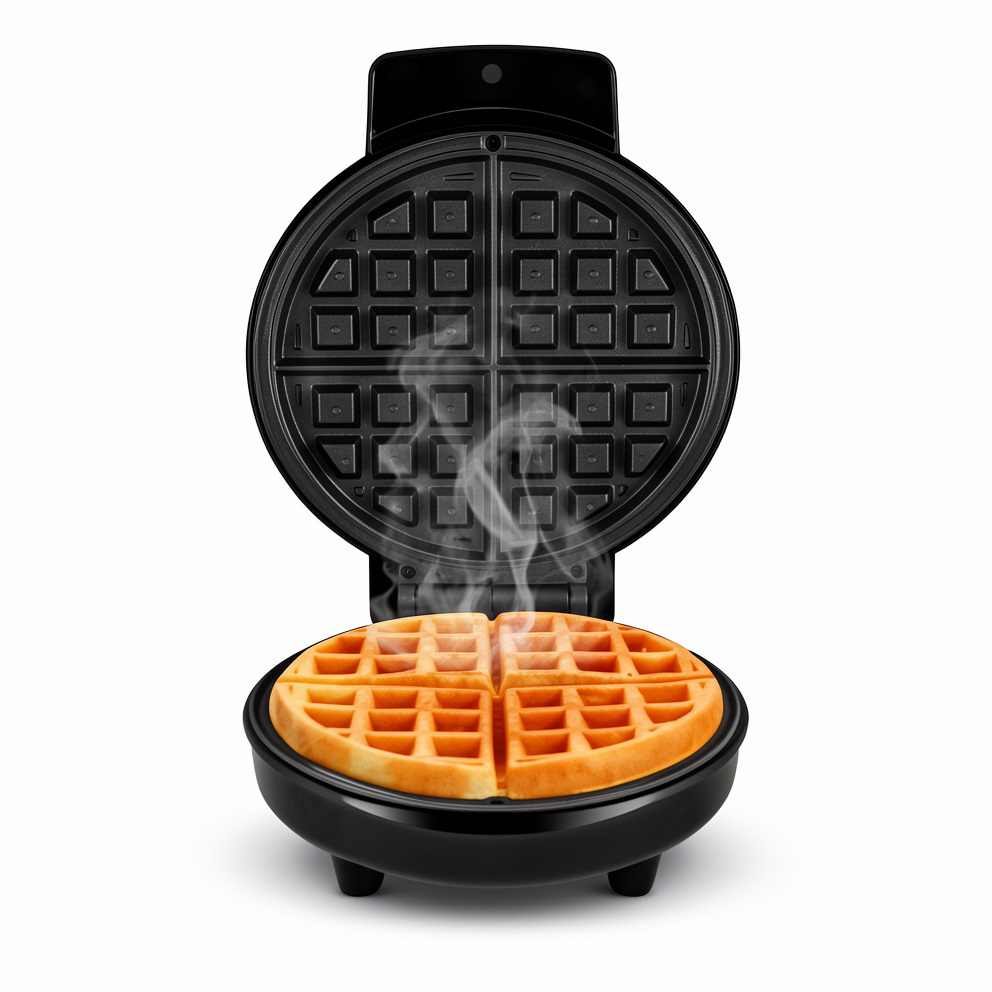 Wafflera Eléctrica KT-10 Práctica Compacta y de Cocción Uniforme