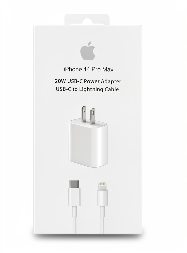 Cargador Completo Compatible Para iPhone 11/12/pro/13 pro/ 14 pro Max 20w Carga Rápida Color Blanco