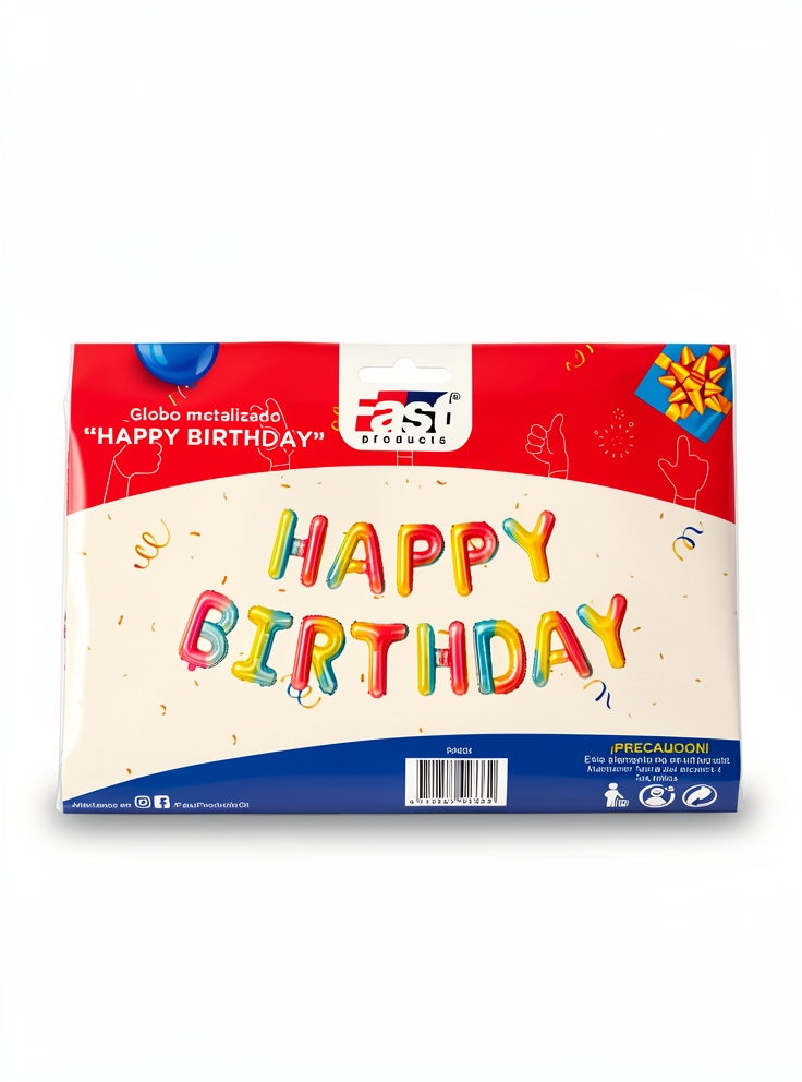 GLOBO HAPPY BIRTHDAY MULTICOLOR