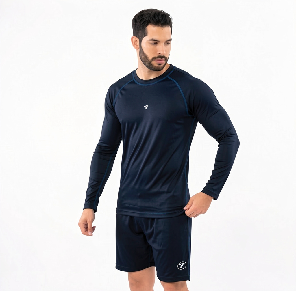 BUZO COMPRESION HOMBRE AZUL TURKI