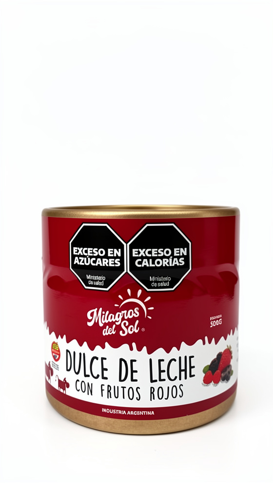 DULCE DE LECHE CON FRUTOS ROJOS