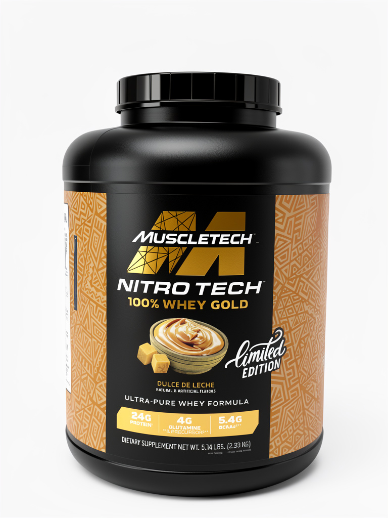MuscleTech Nitro Tech Whey Gold dulce de leche 5Lb