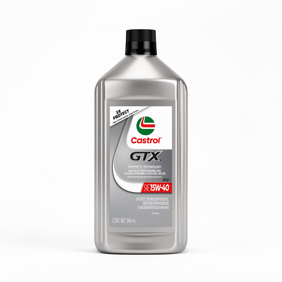 Aceite CASTROL GTX SAE 15W-40 946 ml