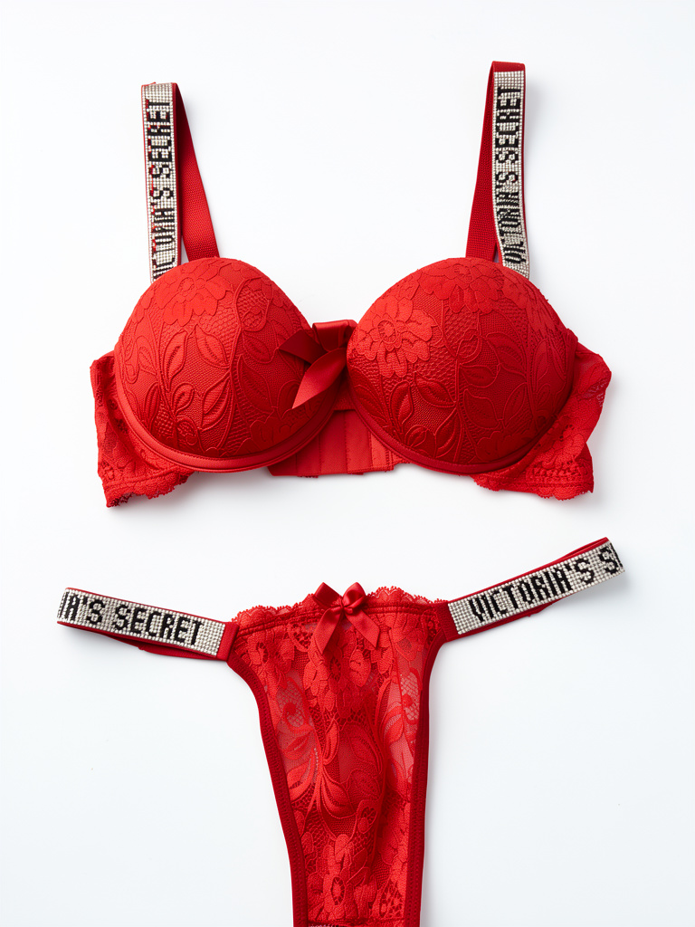 SET VICTORIA'S SECRET ROJO