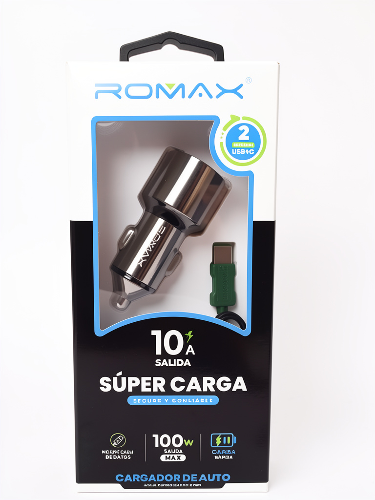 Cargador auto romax