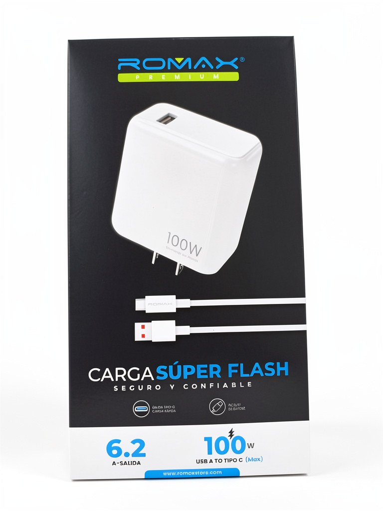 Cargador romax 100w