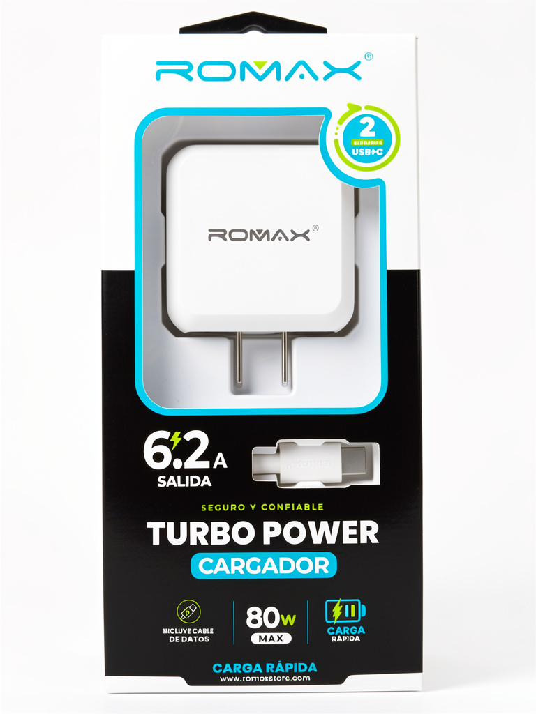 Cargador romax 2 puertos