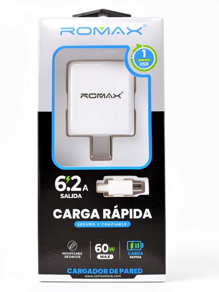 Cargador romax v8
