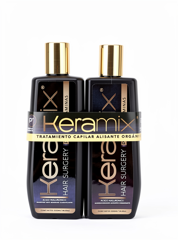 Alisado Keramix Ácido Hialurónico 550ml (Paso1y2)