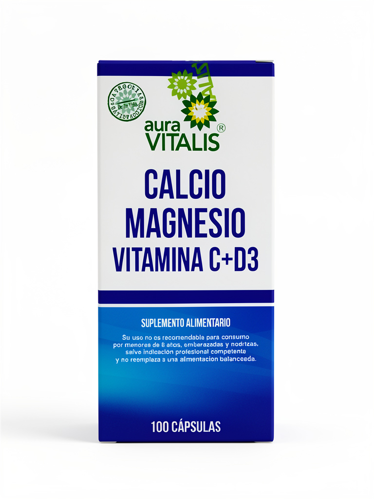 Calcio, magnesio vitamina c y D3