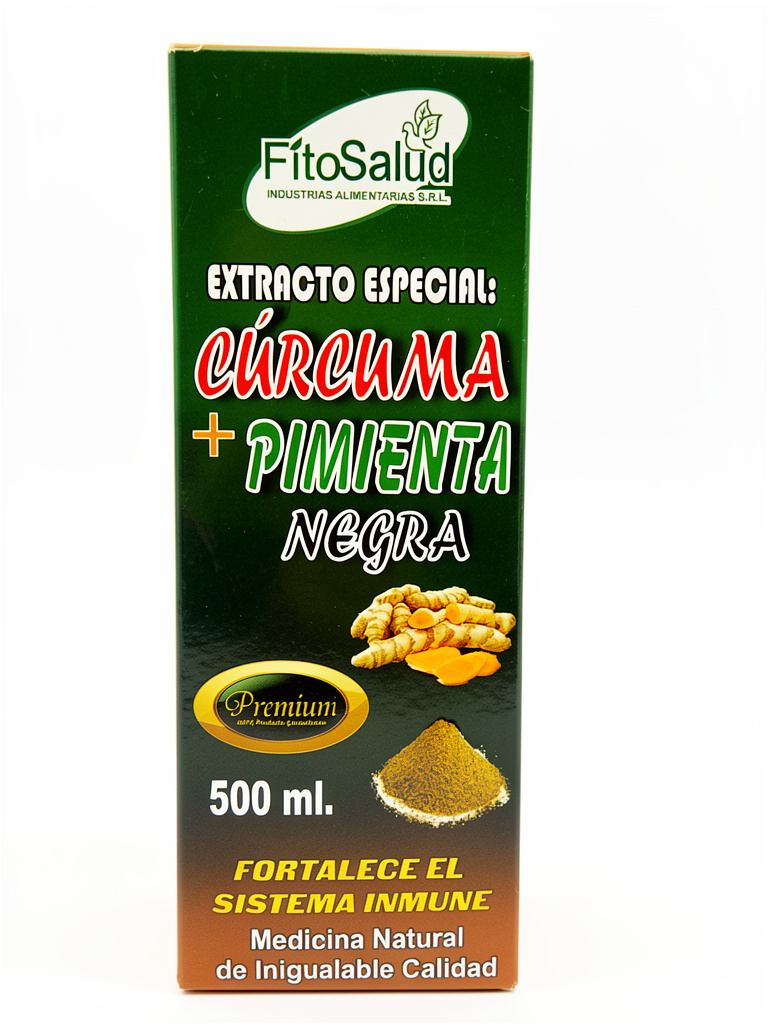 Cúrcuma más pimienta negra
