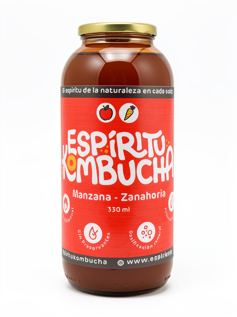 Kombucha manzana- zanahoria