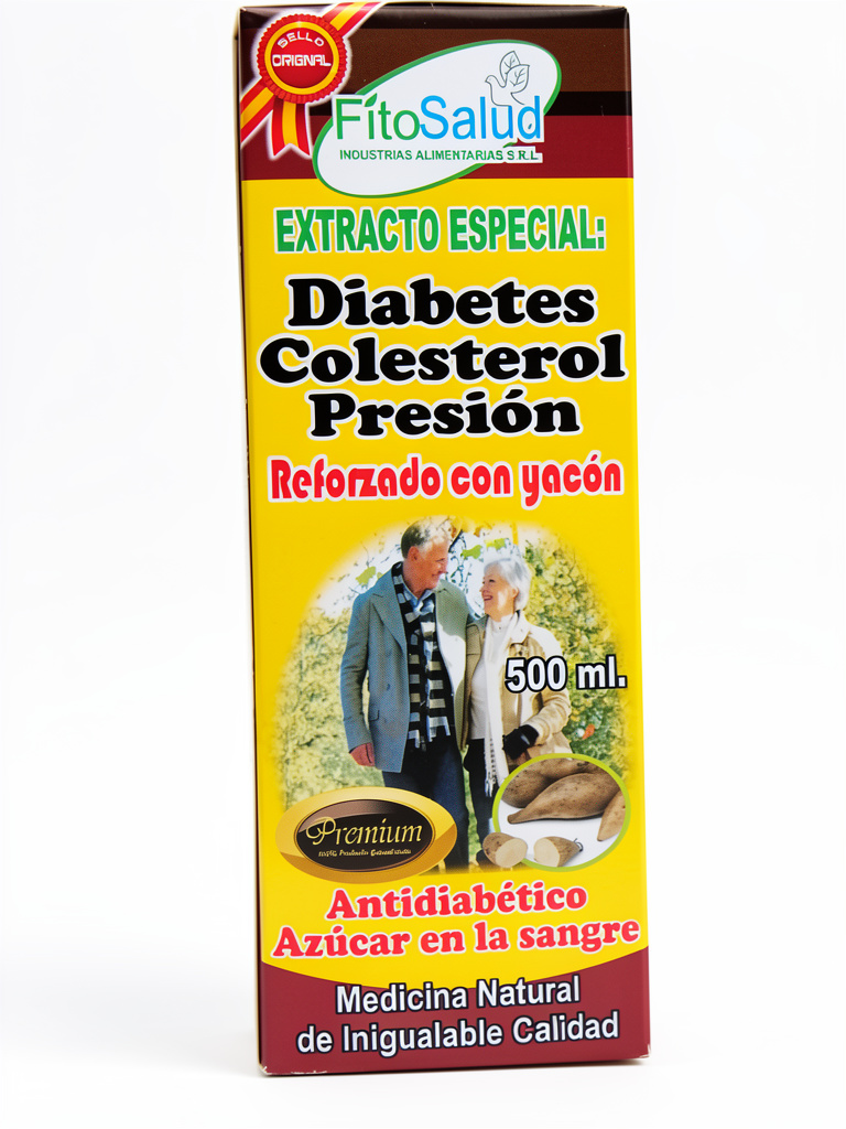 Diabetes, colesterol, presión jarabe
