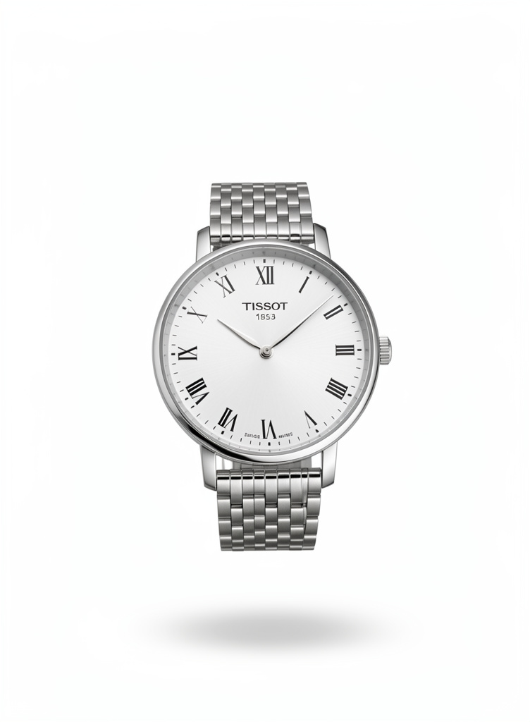 Reloj Tissot Everytime plateado / Esfera blanca - 34 mm (Mujer)