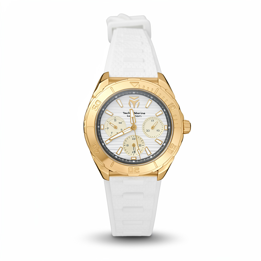 TechnoMarine Seven Seas Mujer Blanco / Dorado TM-725041 - 36mm (Mujer)