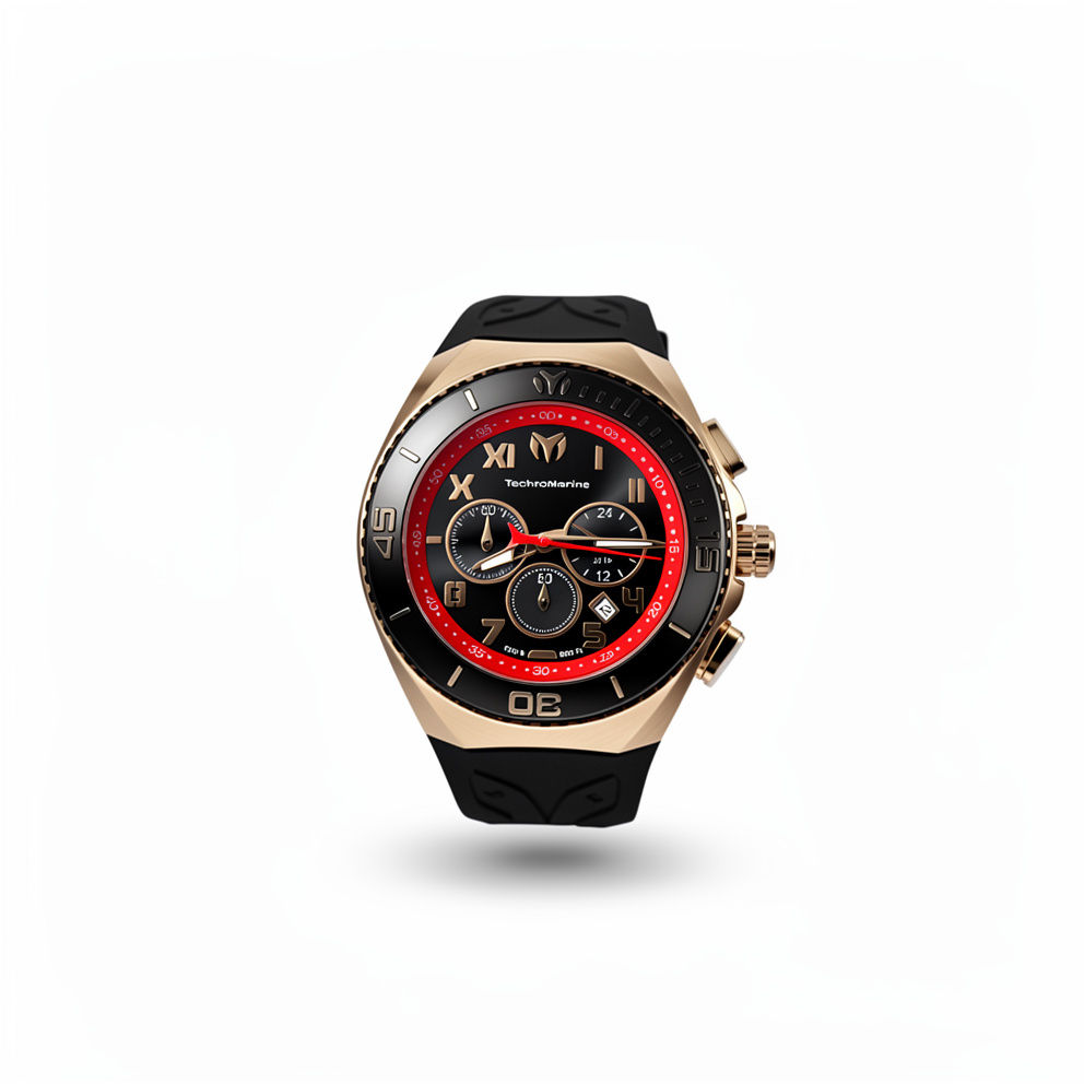 Reloj Technomarine Manta Ocean Negro/Rojo - 45 mm (Hombre)