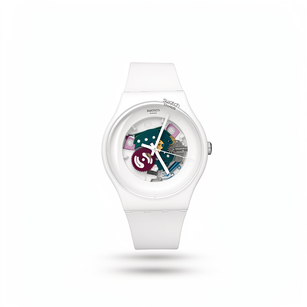 Reloj Swatch Unisex Blanco Lacquered/SUOW100 - 41 mm (Unisex)