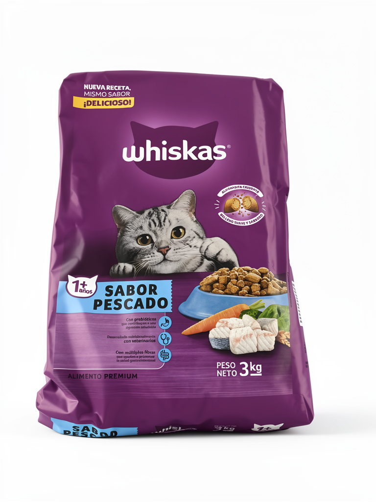 Whiskas x3k pescado bolsa