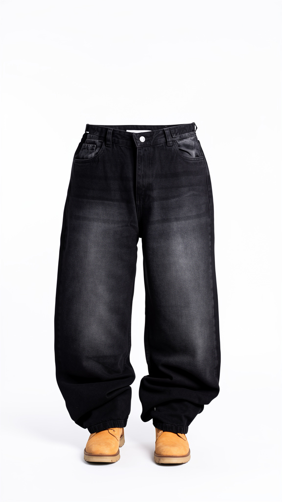 Jean negro baggy