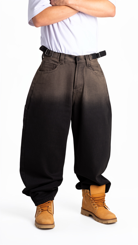 Pantalon negro oversize