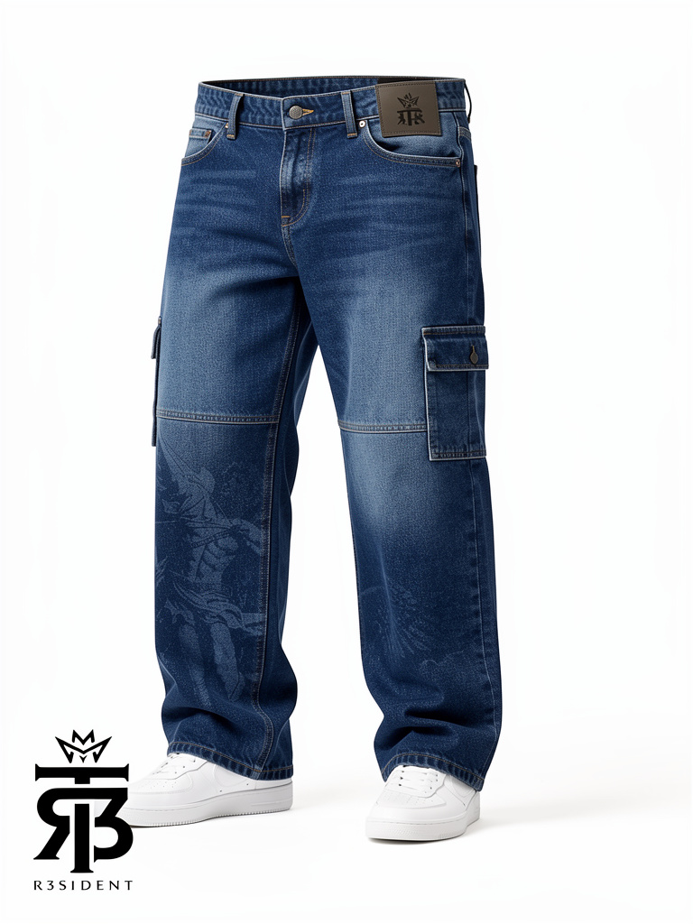 R3SIDENT jean azul