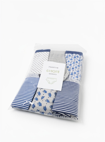 PANTYS SHORTS PACKS 6 - FLORES RAYAS LUNARES