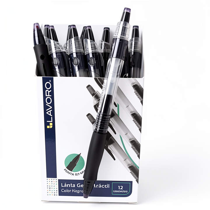 Lápiz Tinta Gel Negro Lavoro