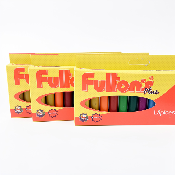 Lápices de Cera 12 Jumbo Fultons