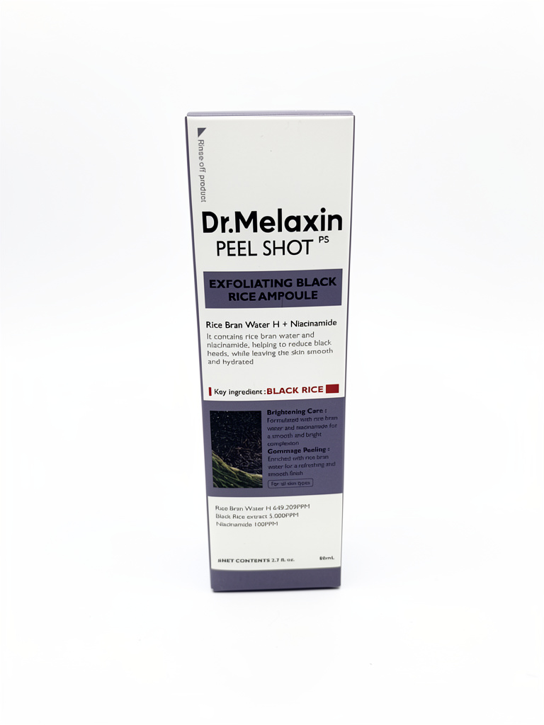 Dr. Melaxin - Peel shot exfolianting black rice ampoule 80ml