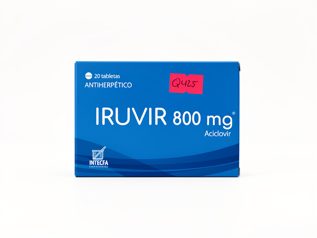 Iruvir 800 mg tabletas azules