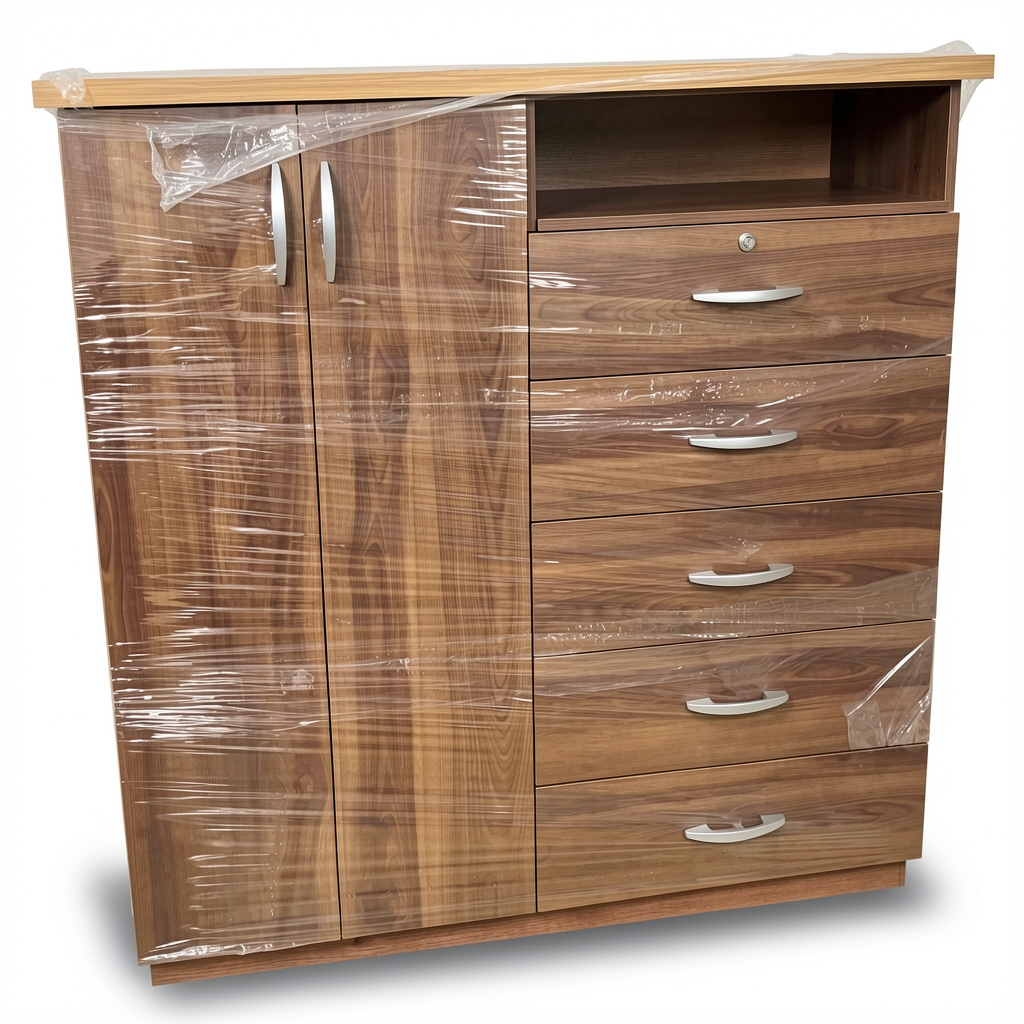 Cómoda ropero 2 puertas 5 cajones